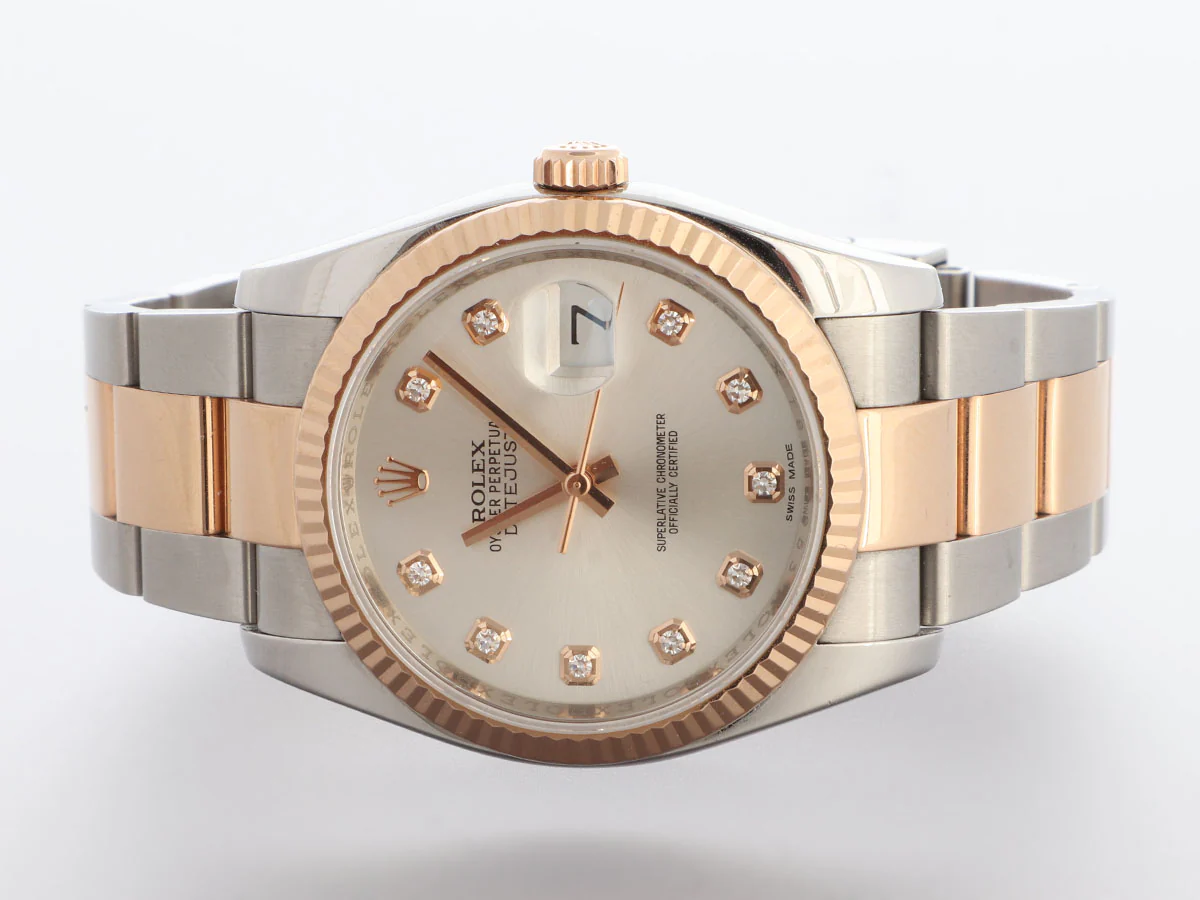 Rolex Two-Tone Diamond Oyster Perpetual Datejust Watch 36mm - Image 2
