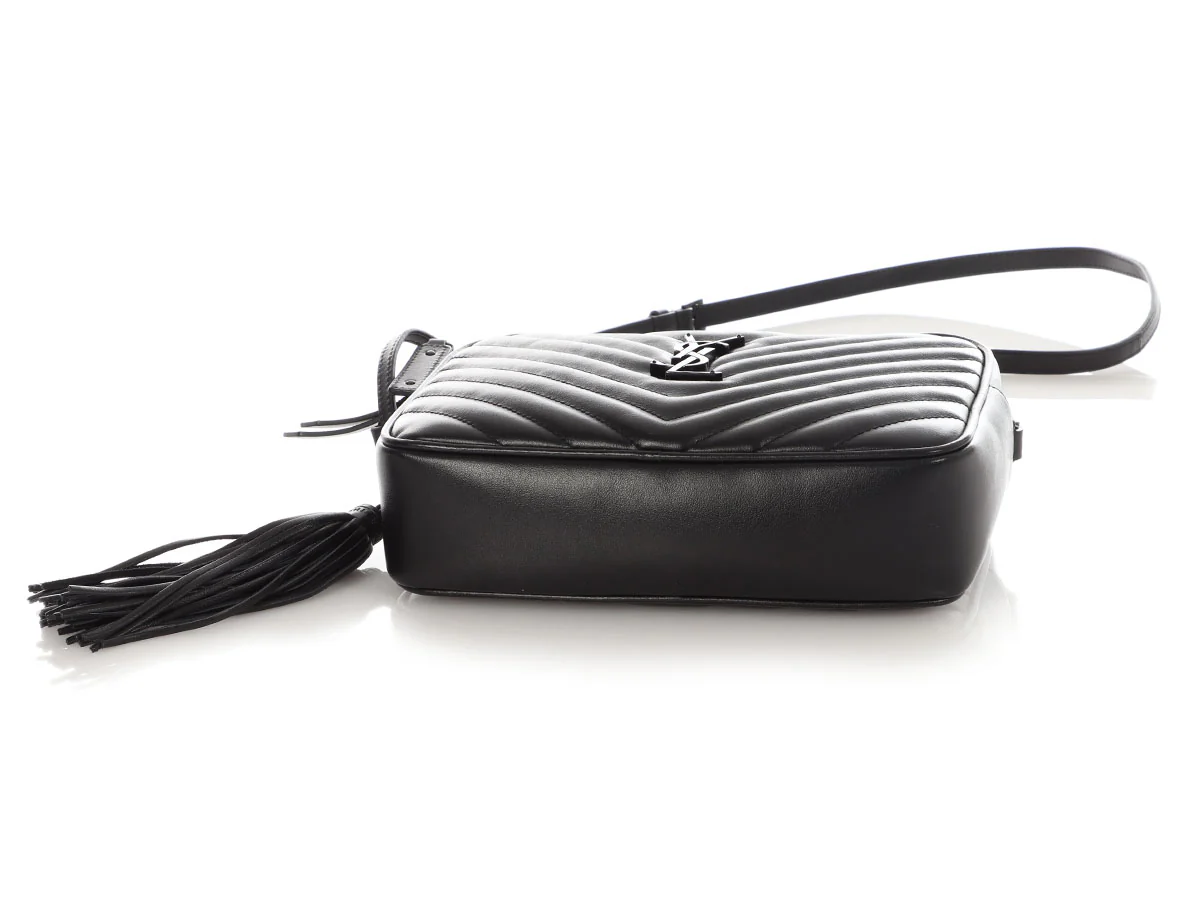 Saint Laurent Medium So Black Matelassé Lou Camera Bag - Image 6