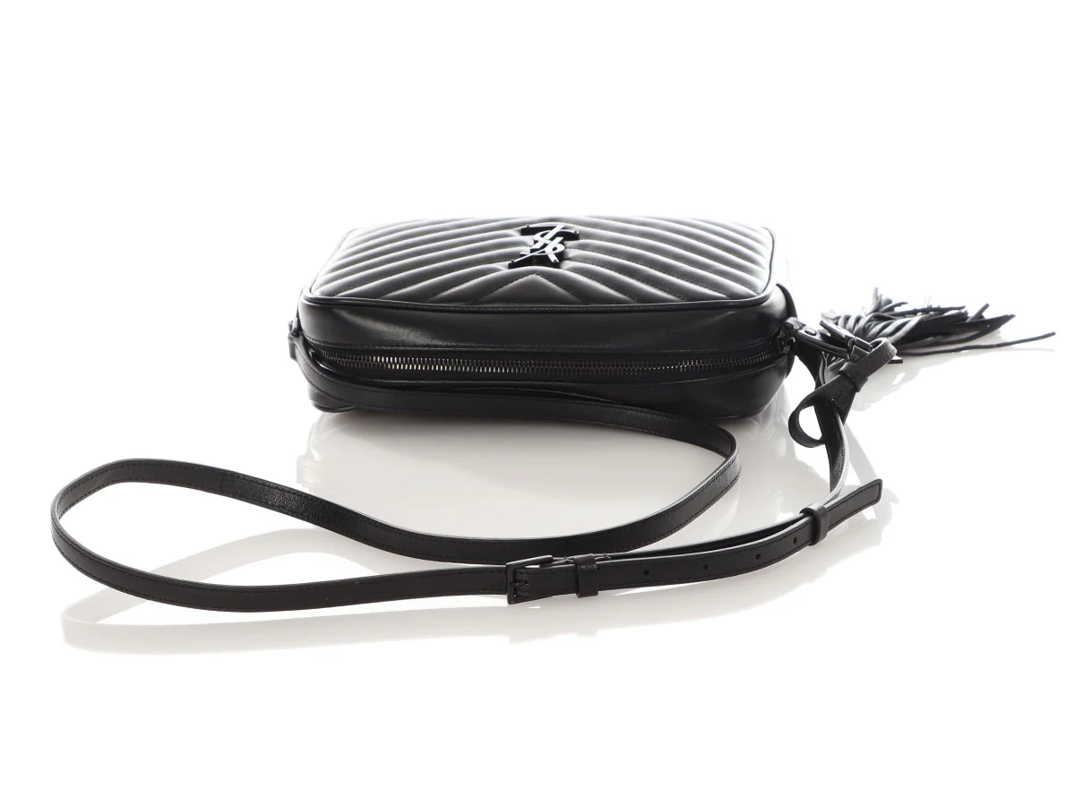 Saint Laurent Medium So Black Matelassé Lou Camera Bag - Image 7