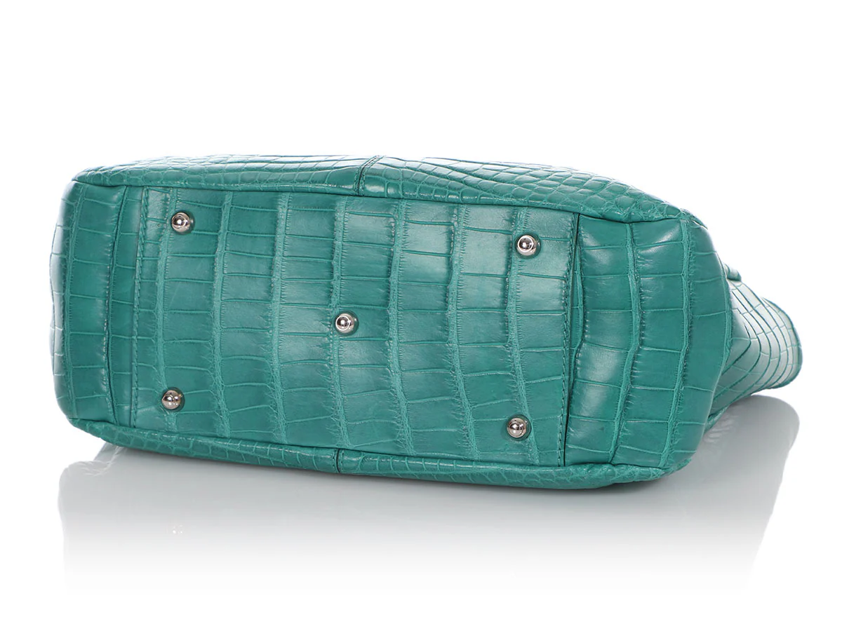 Tod’s Sirena Alligator Mini Shopping Tote - Image 6