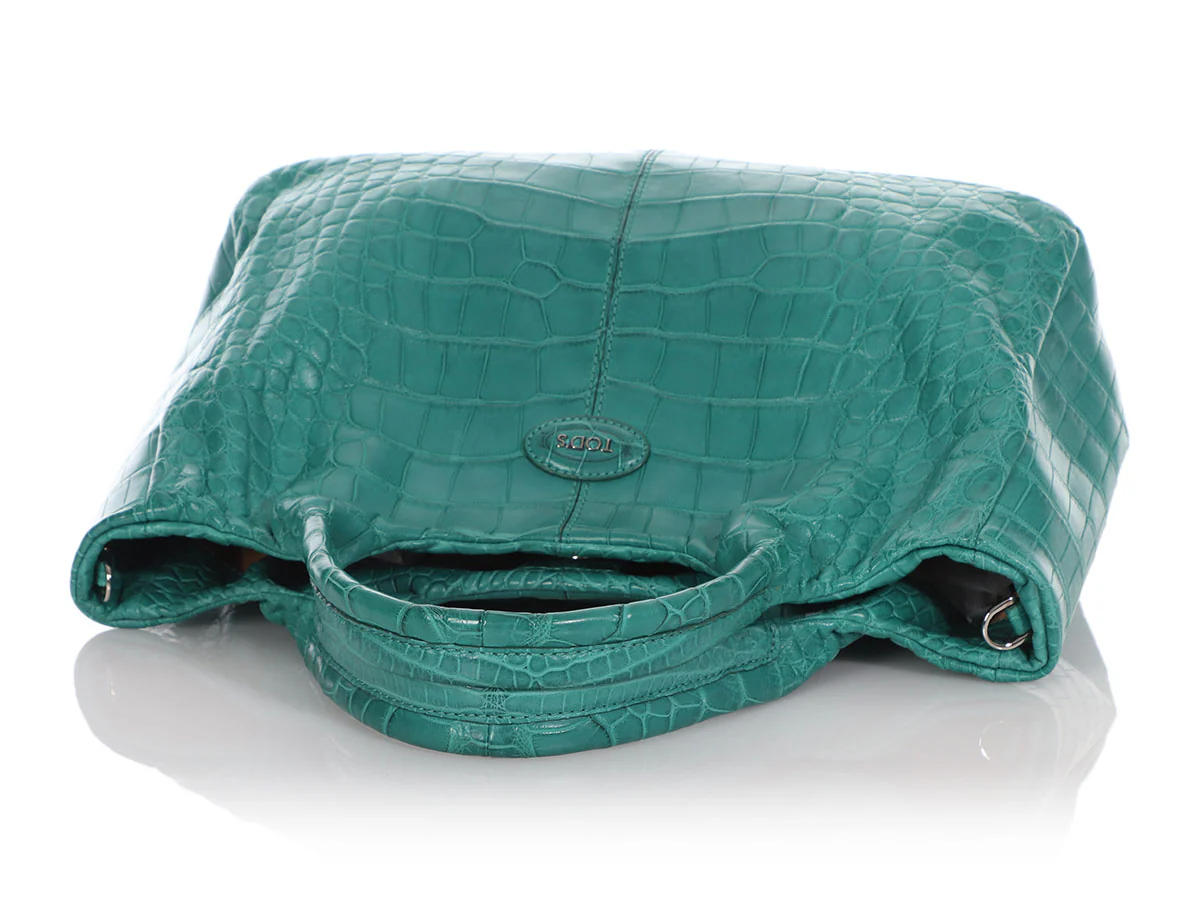Tod’s Sirena Alligator Mini Shopping Tote - Image 7