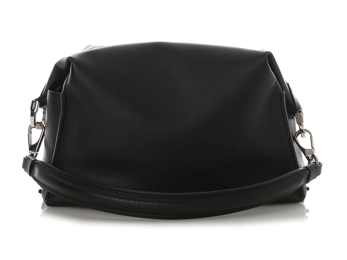 Tod's Alber Elbaz Special Edition Black Happy Moments Hobo - Image 4