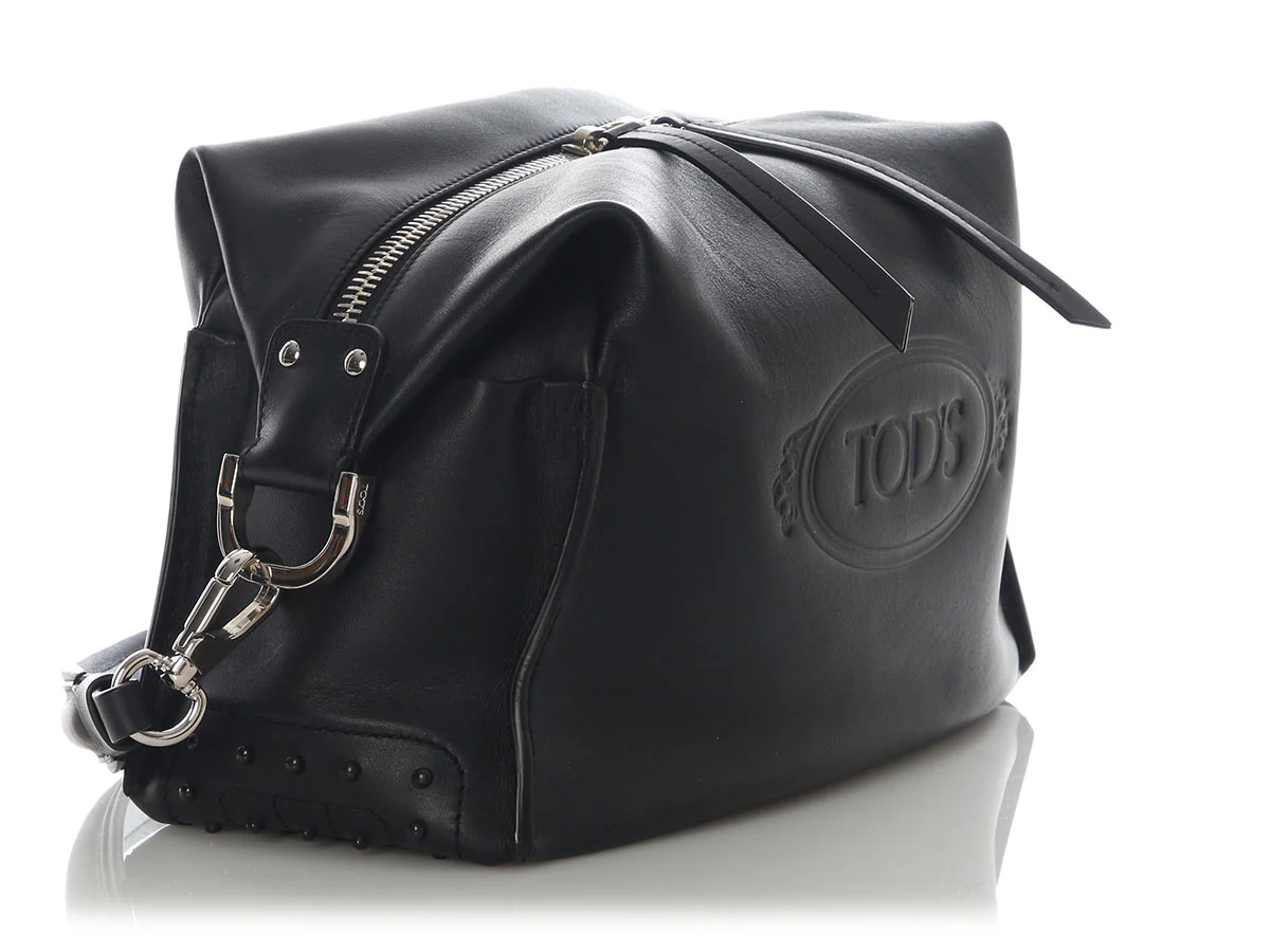 Tod's Alber Elbaz Special Edition Black Happy Moments Hobo - Image 5