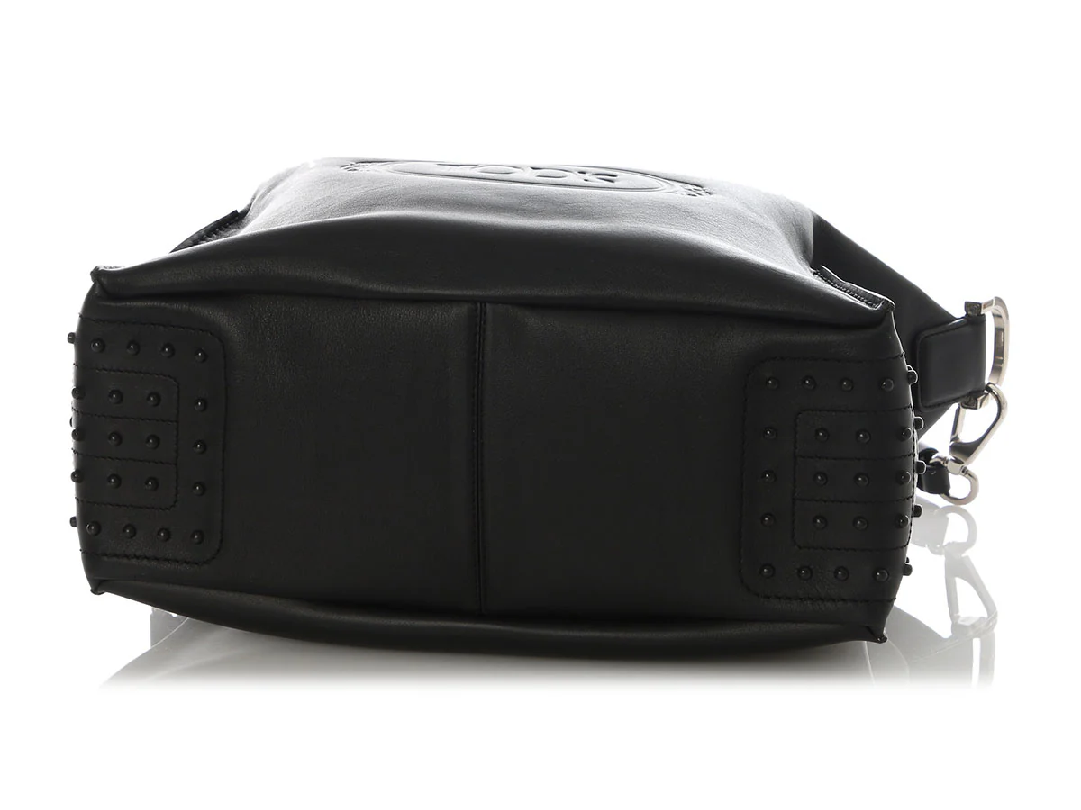Tod's Alber Elbaz Special Edition Black Happy Moments Hobo - Image 6