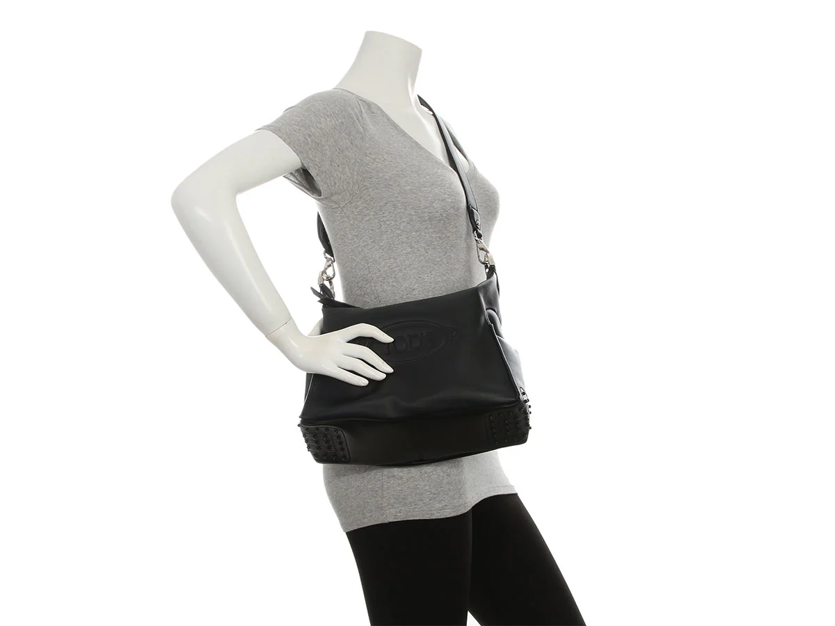 Tod's Alber Elbaz Special Edition Black Happy Moments Hobo - Image 9