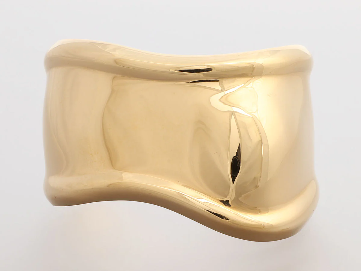 Tiffany & Co. 18K Yellow Gold Elsa Peretti Small Bone Cuff - Image 2