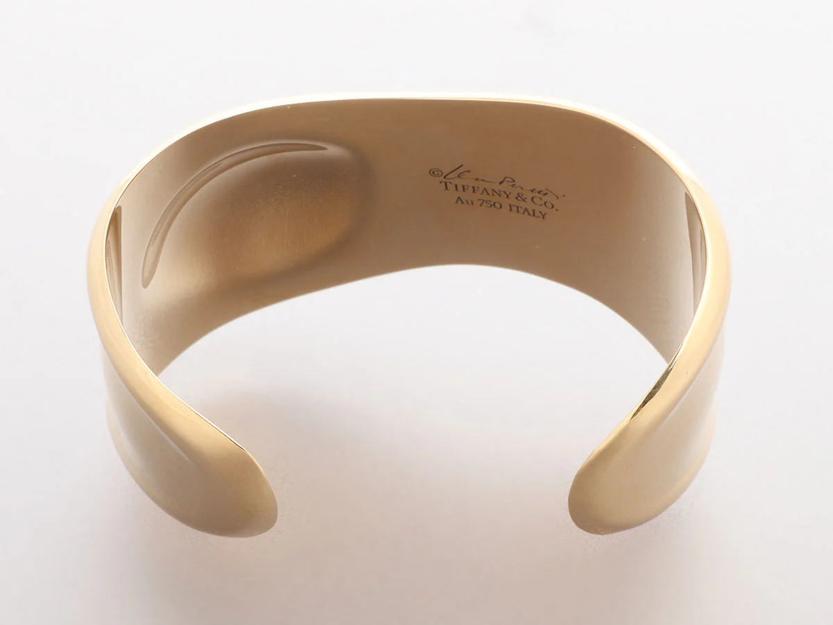 Tiffany & Co. 18K Yellow Gold Elsa Peretti Small Bone Cuff - Image 3