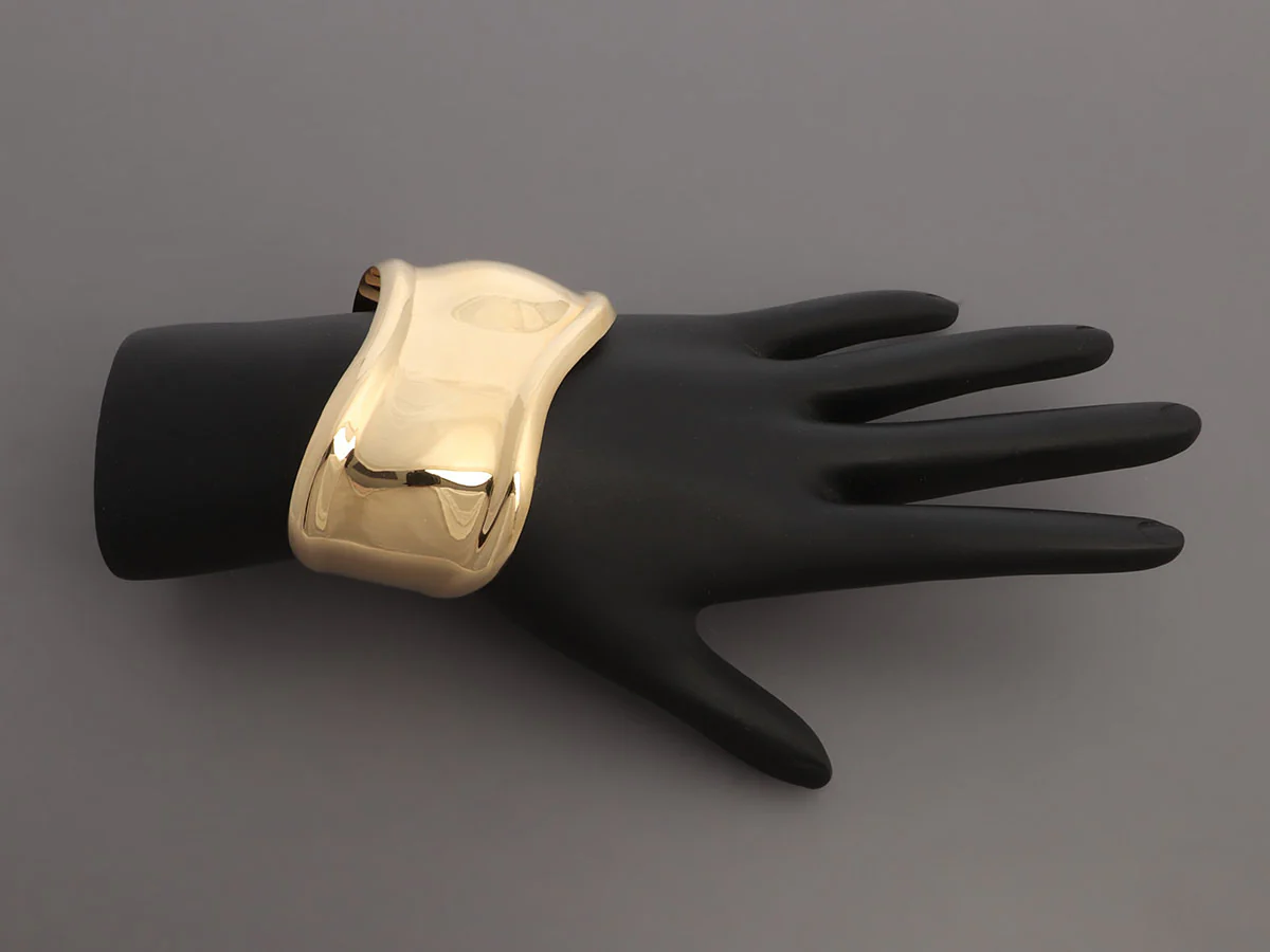 Tiffany & Co. 18K Yellow Gold Elsa Peretti Small Bone Cuff - Image 5