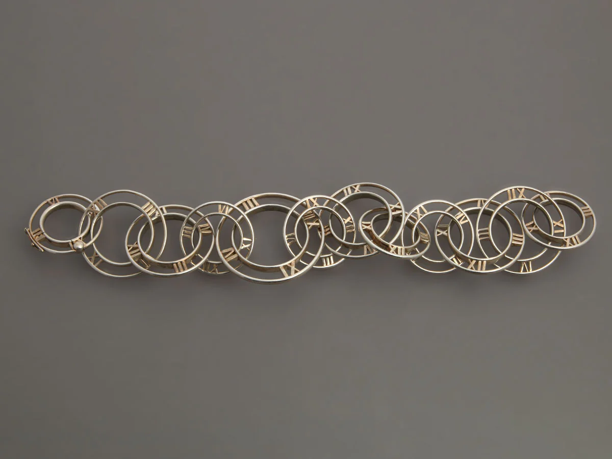 Tiffany & Co. Large Sterling Silver Atlas Link Bracelet - Image 2