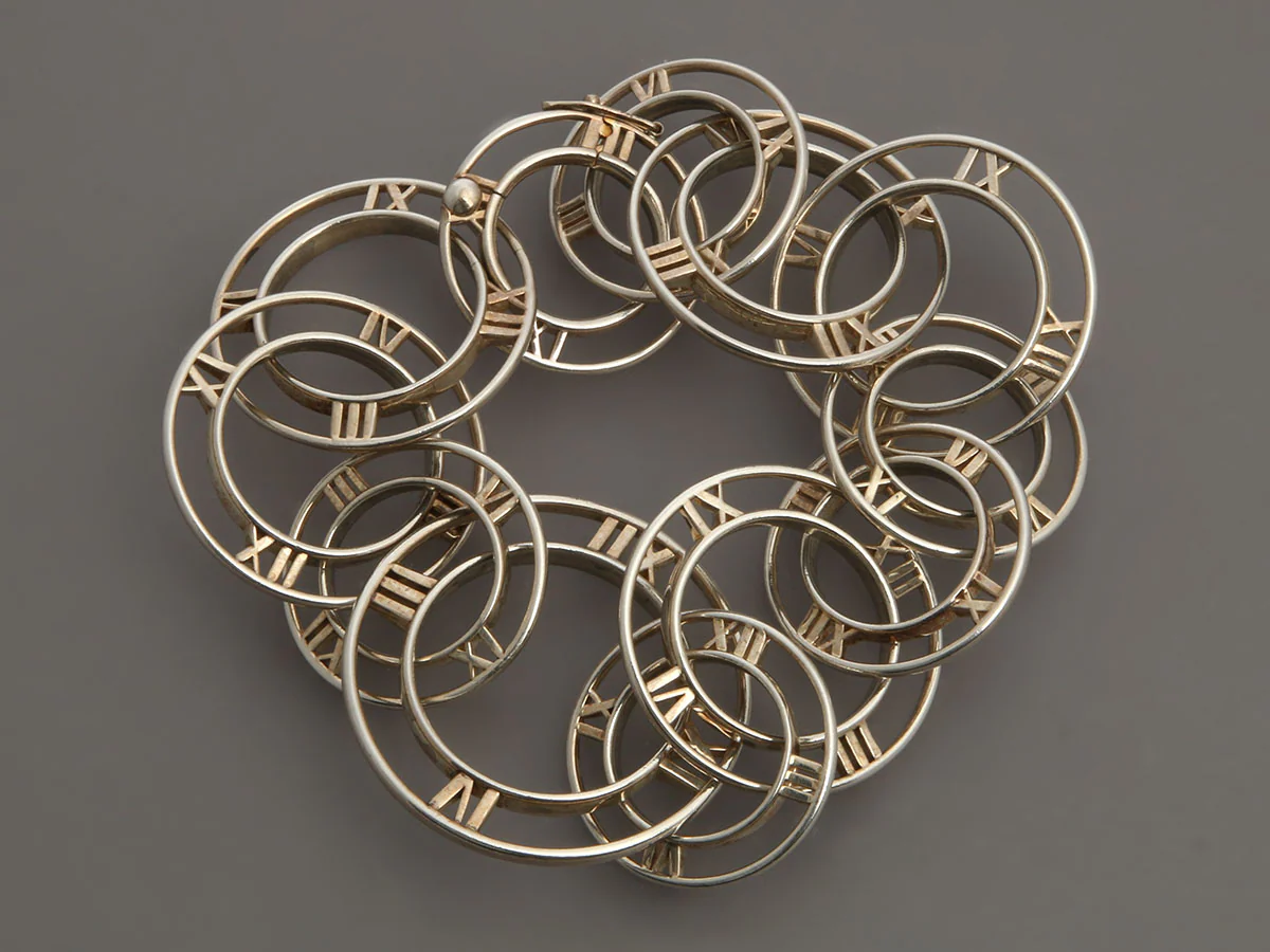 Tiffany & Co. Large Sterling Silver Atlas Link Bracelet - Image 3