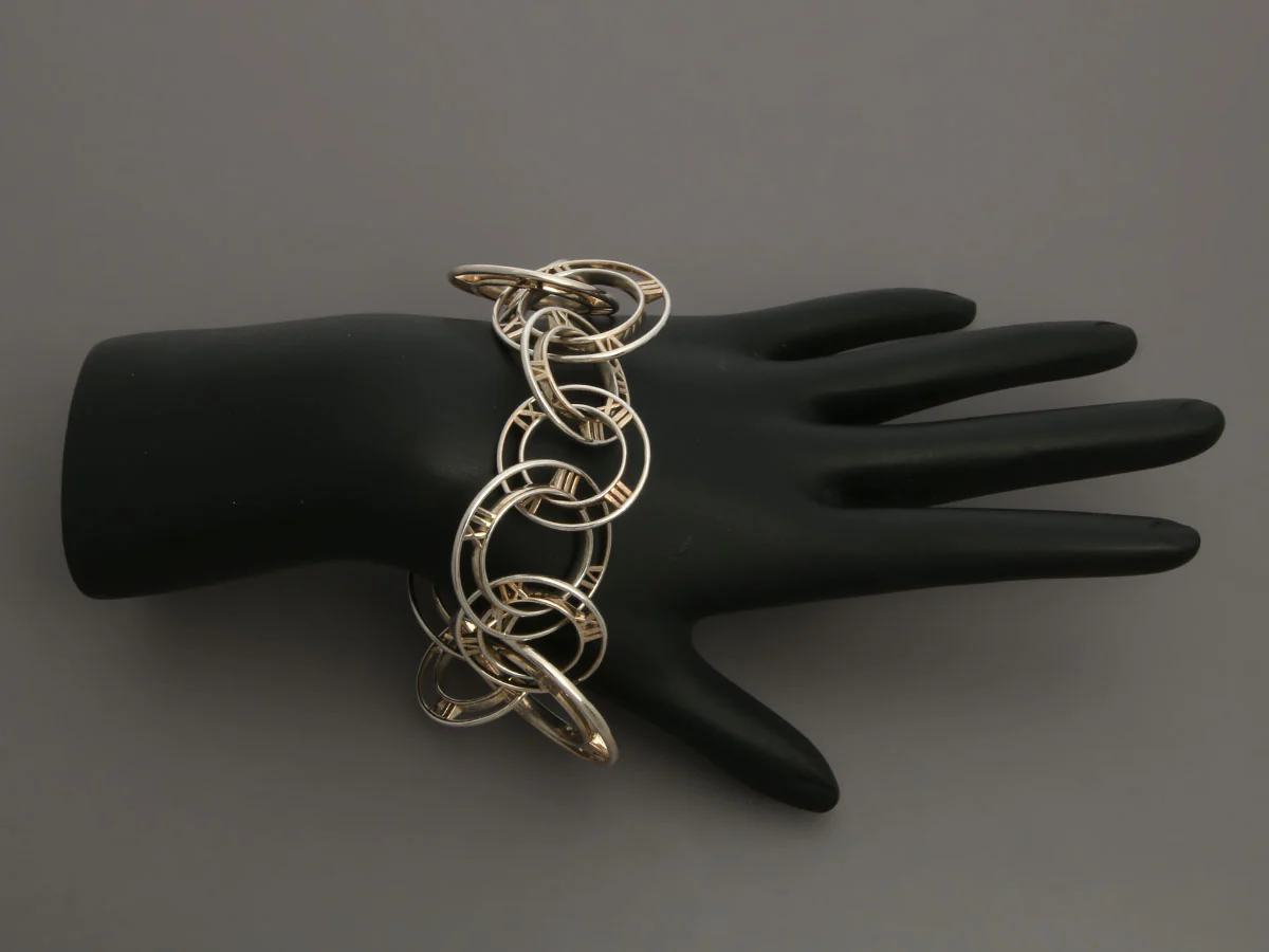 Tiffany & Co. Large Sterling Silver Atlas Link Bracelet - Image 4