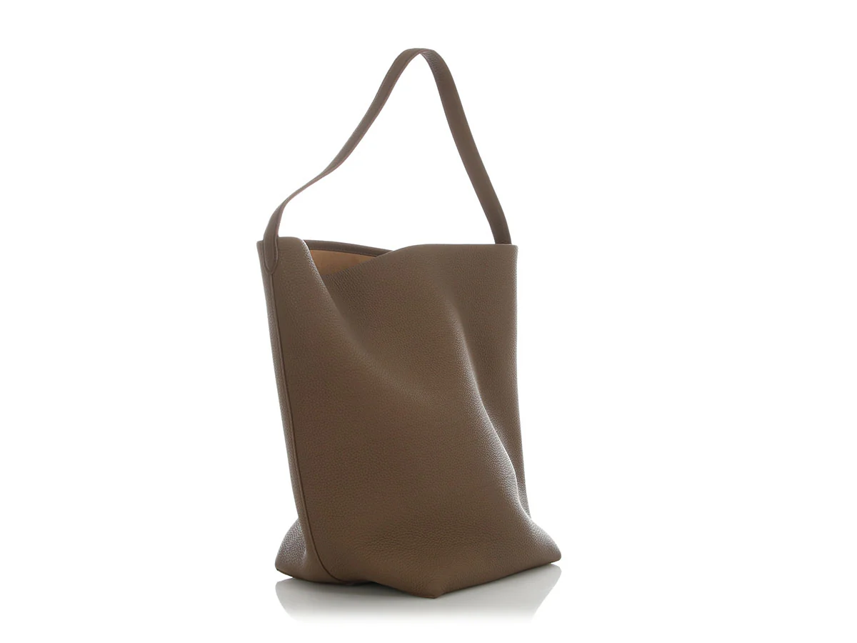 The Row Large Taupe Calfskin N/S Park Tote Bag - Image 5