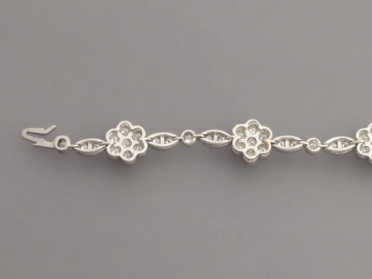 Tiffany & Co. Platinum Diamond Blossom Bracelet - Image 6