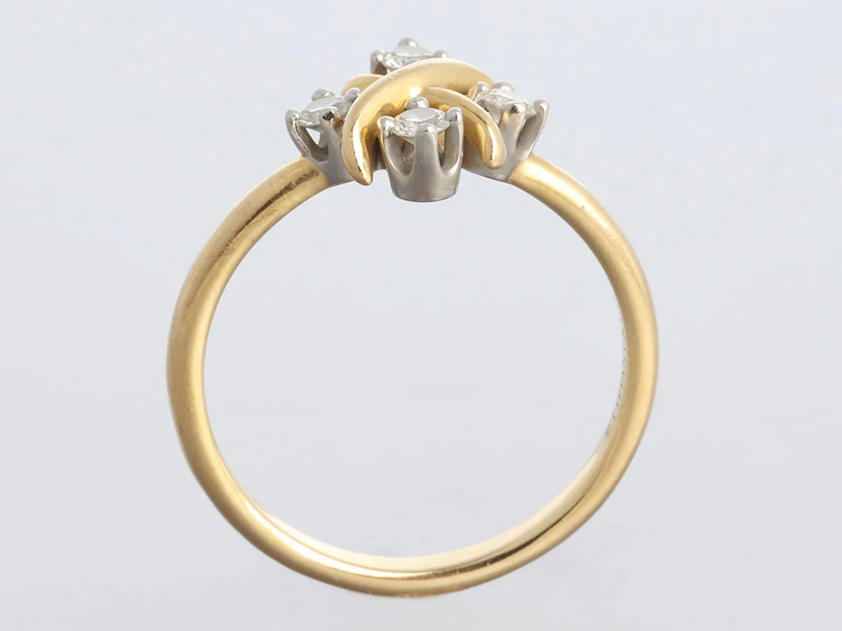 Tiffany & Co. Two-Tone Schlumberger Diamond Lynn Ring - Image 3