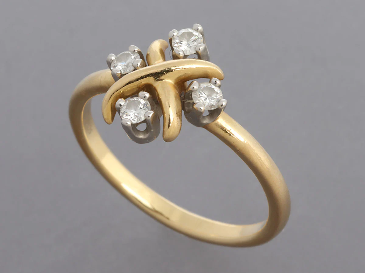 Tiffany & Co. Two-Tone Schlumberger Diamond Lynn Ring - Image 4