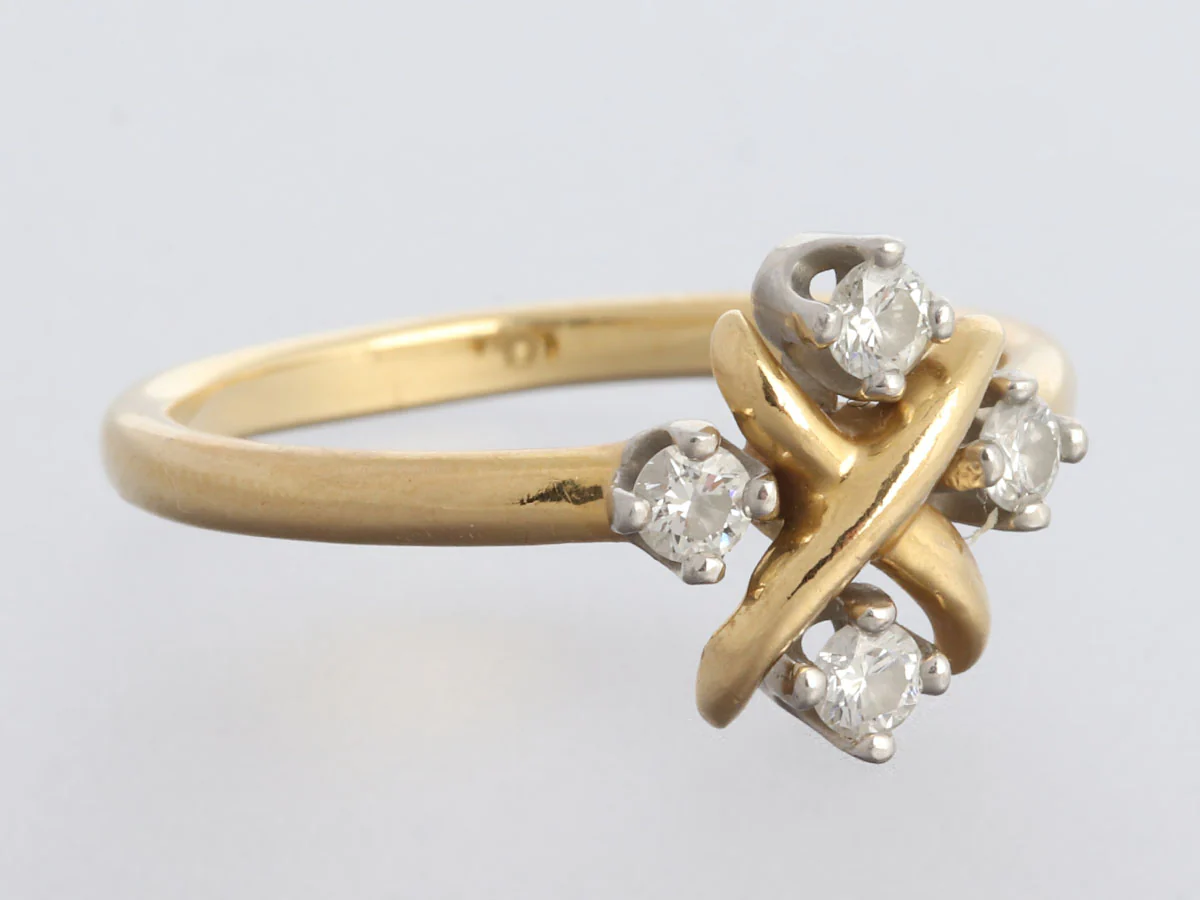 Tiffany & Co. Two-Tone Schlumberger Diamond Lynn Ring - Image 5