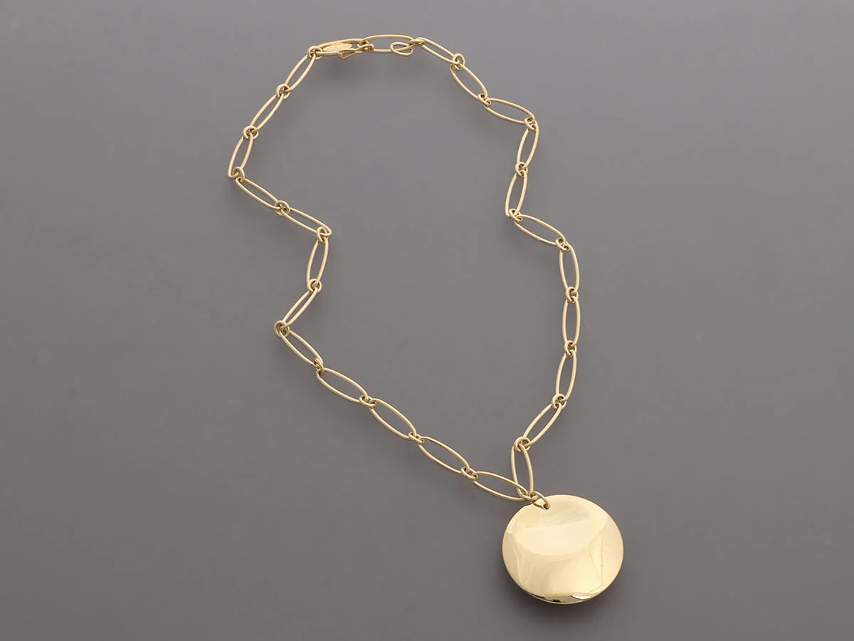 Tiffany & Co. Elsa Peretti 18K Yellow Gold Round Disc Pendant Necklace - Image 4
