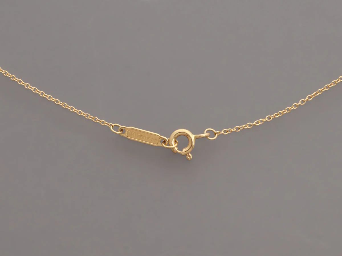 Tiffany & Co. 18K Yellow Gold Tiffany T Circle Pendant Necklace - Image 4