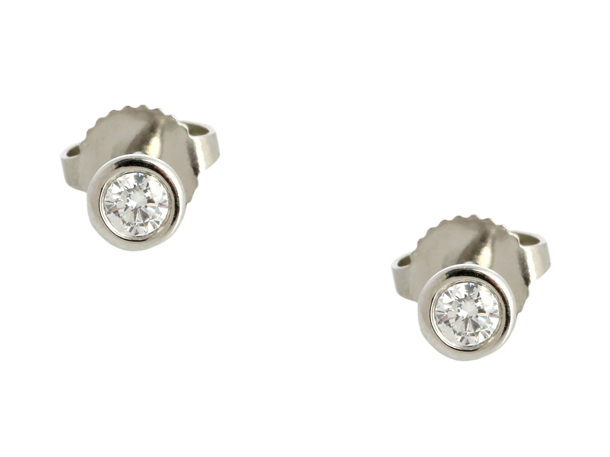 Tiffany & Co. Platinum Diamonds by the Yard Earrings