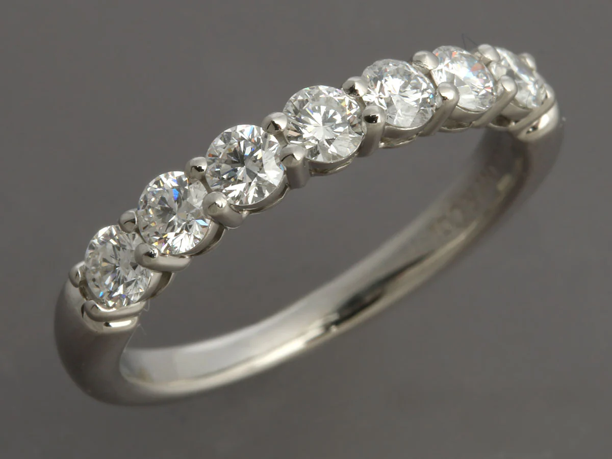 Tiffany & Co. Platinum 0.57-Carat Diamond Tiffany Forever Ring - Image 2