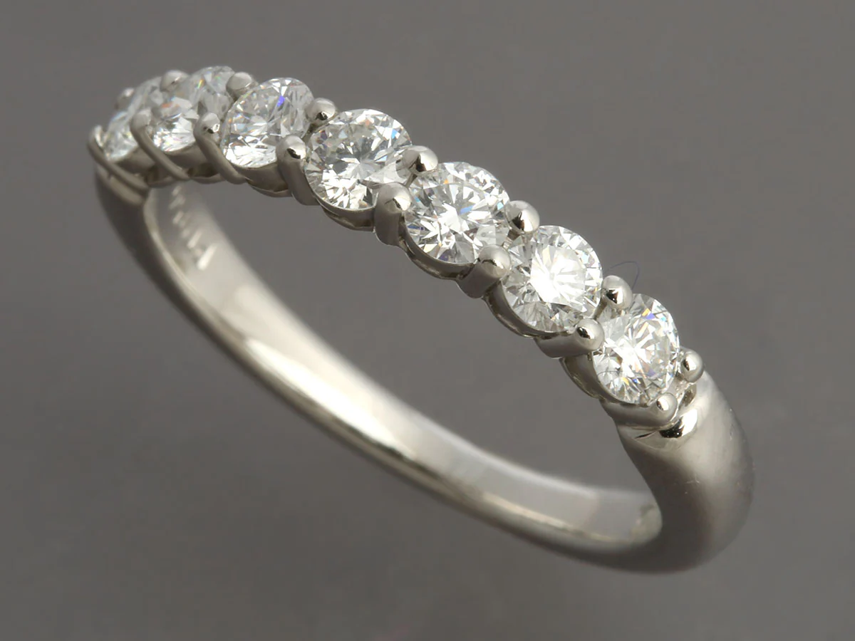 Tiffany & Co. Platinum 0.57-Carat Diamond Tiffany Forever Ring - Image 3