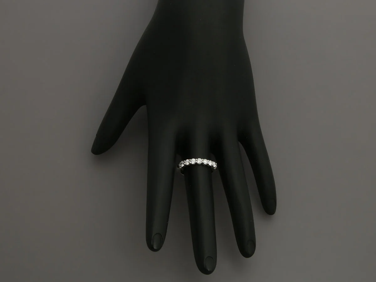 Tiffany & Co. Platinum 0.57-Carat Diamond Tiffany Forever Ring - Image 6