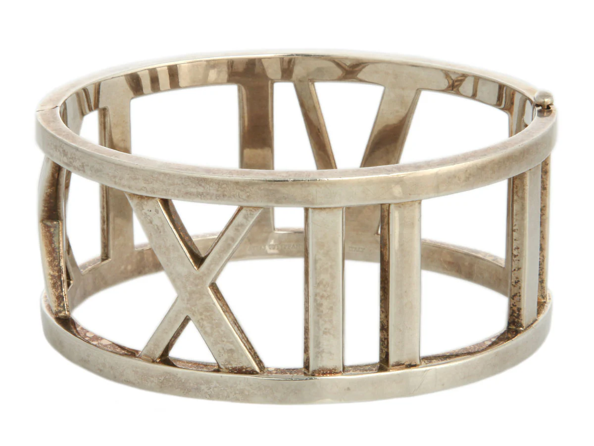 Tiffany & Co. Sterling Silver Atlas Wide Bangle