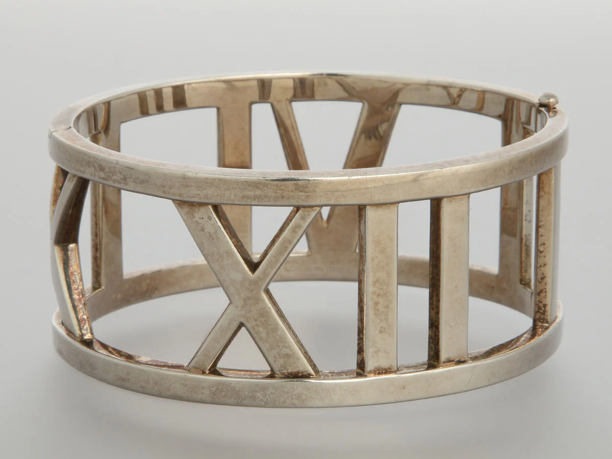 Tiffany & Co. Sterling Silver Atlas Wide Bangle - Image 2