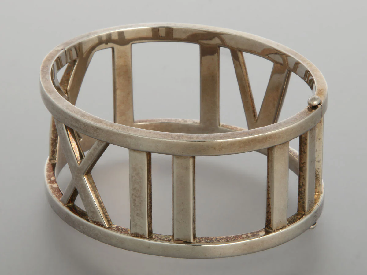 Tiffany & Co. Sterling Silver Atlas Wide Bangle - Image 3