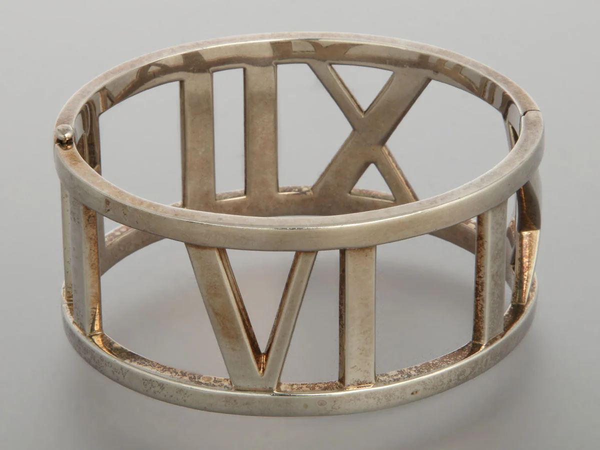 Tiffany & Co. Sterling Silver Atlas Wide Bangle - Image 4