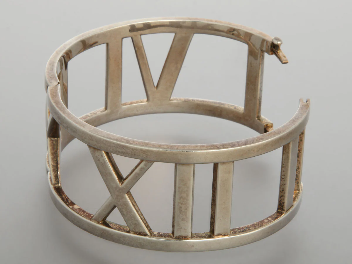 Tiffany & Co. Sterling Silver Atlas Wide Bangle - Image 5