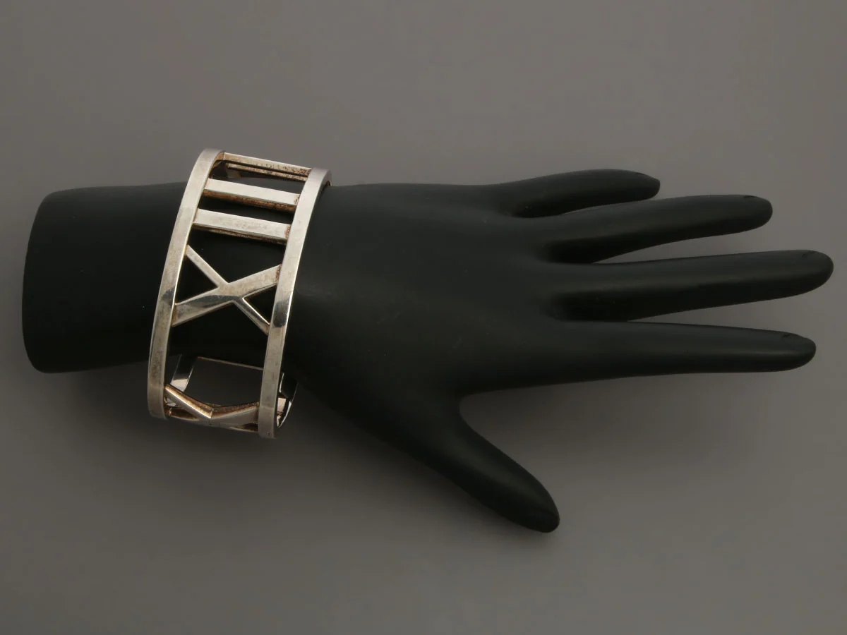 Tiffany & Co. Sterling Silver Atlas Wide Bangle - Image 6