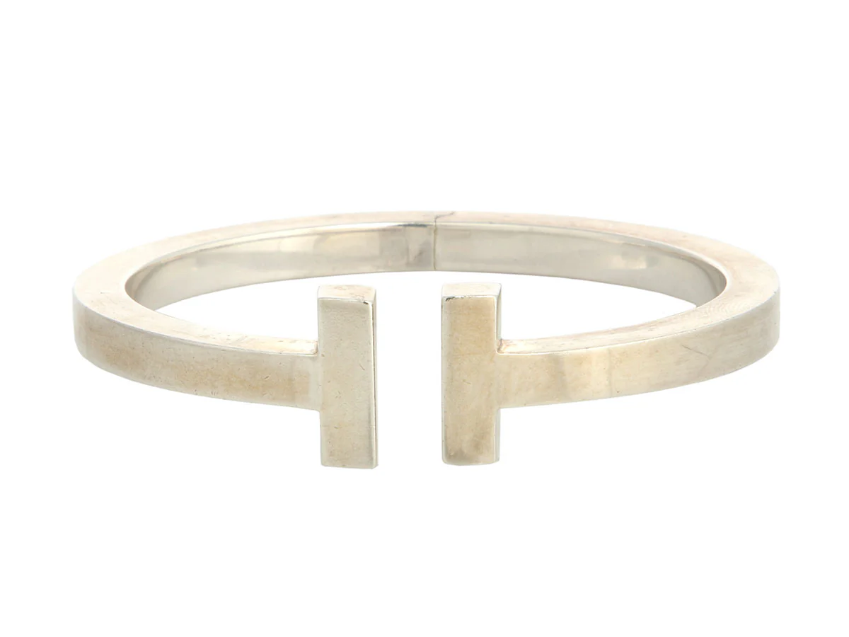 Tiffany & Co. Medium Sterling Silver Tiffany T Bracelet