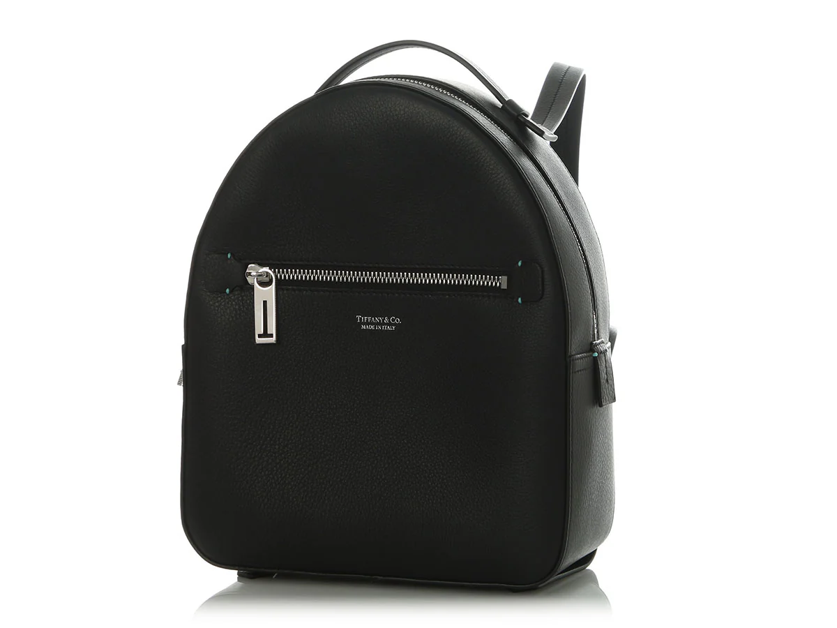 Tiffany & Co. Black Leather Backpack - Image 2