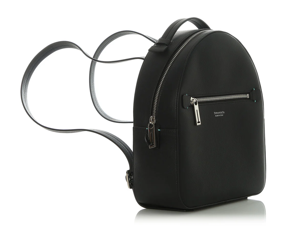 Tiffany & Co. Black Leather Backpack - Image 5