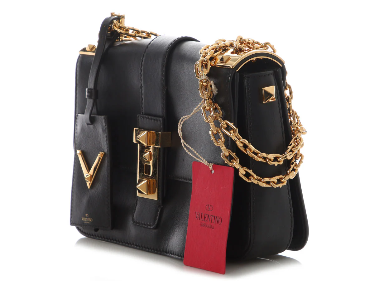 Valentino Black Rockstud Shoulder Bag - Image 3