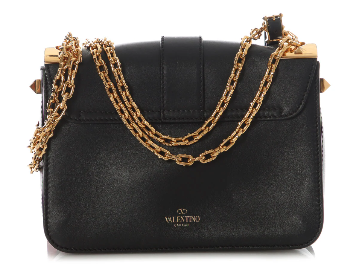 Valentino Black Rockstud Shoulder Bag - Image 4