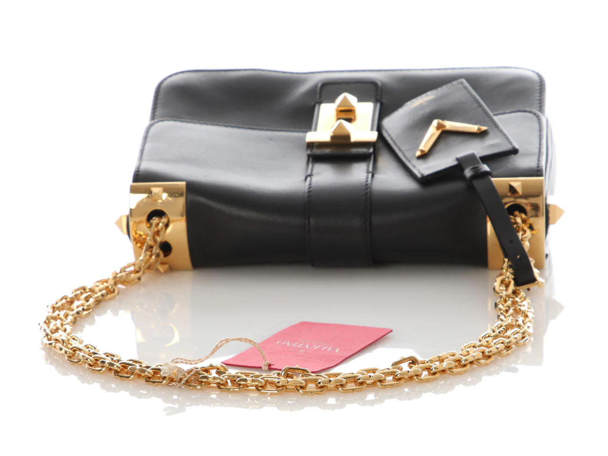 Valentino Black Rockstud Shoulder Bag - Image 7