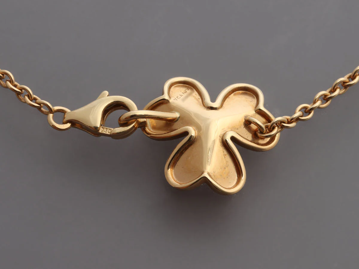 Van Cleef & Arpels 18K Yellow Gold Diamond 9-Motif Frivole Necklace - Image 5