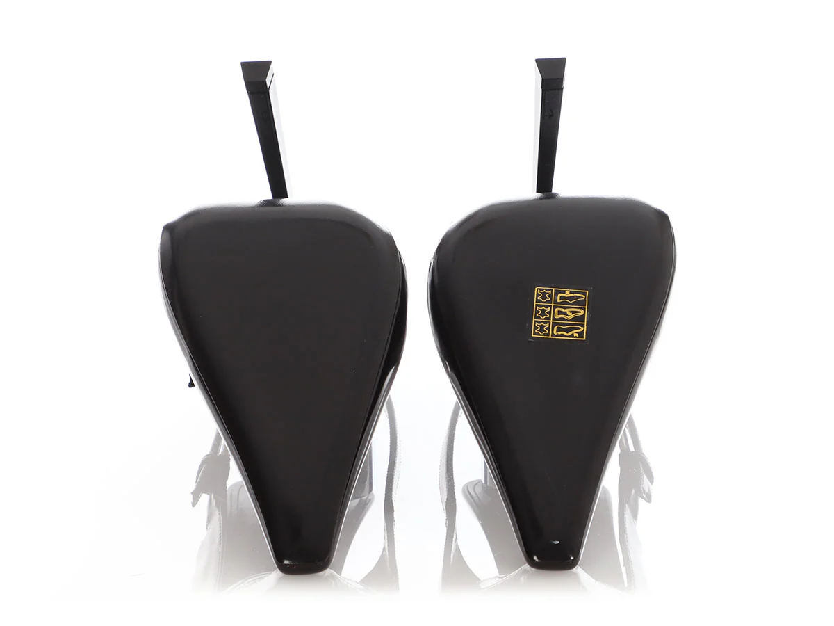 Saint Laurent Black Lee Slingback Pumps - Image 6