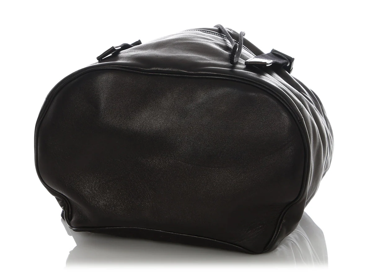 Saint Laurent Black Leather Backpack - Image 6