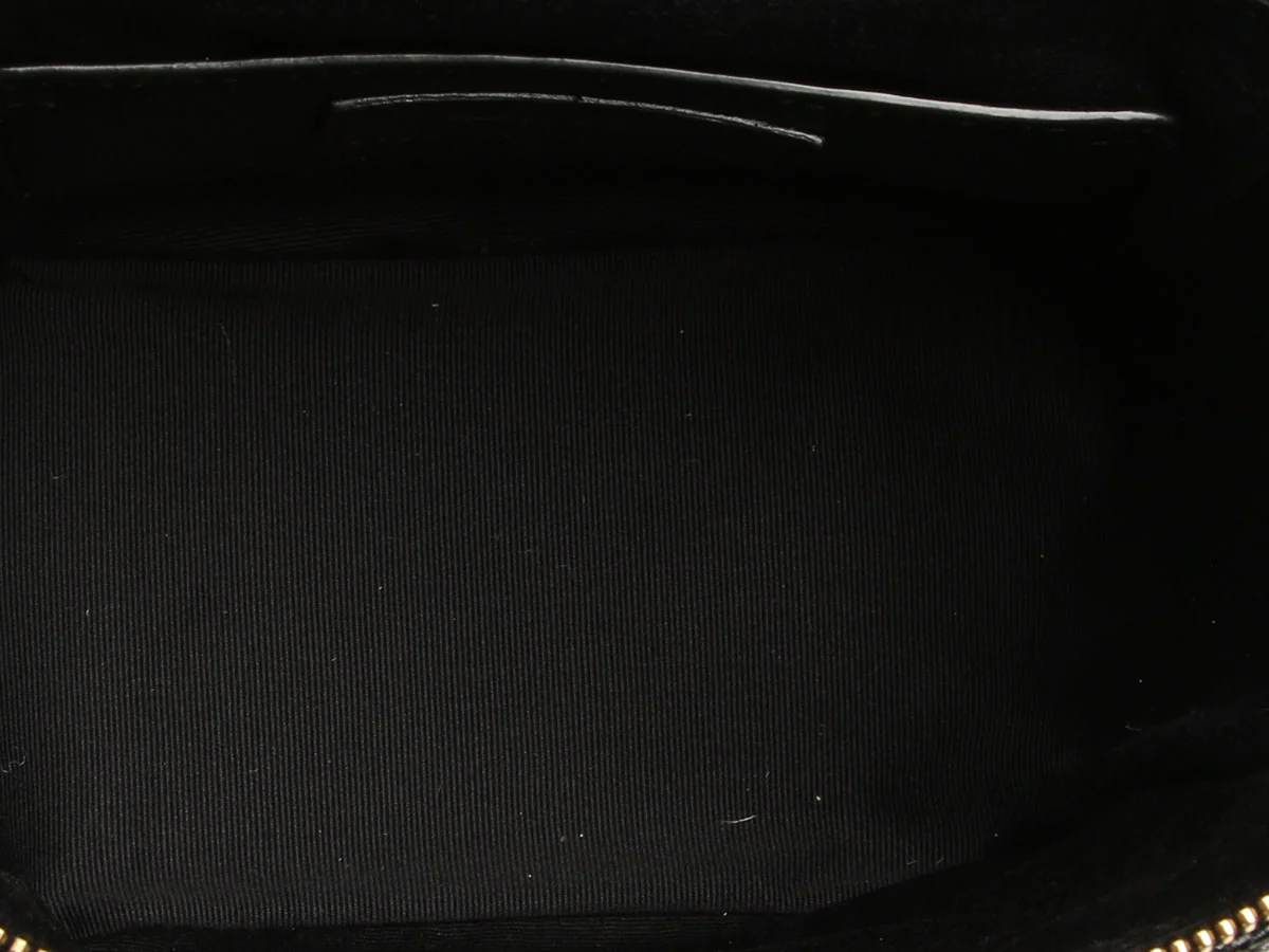 Saint Laurent Black Quilted Graine de Poudre 80s Vanity - Image 8