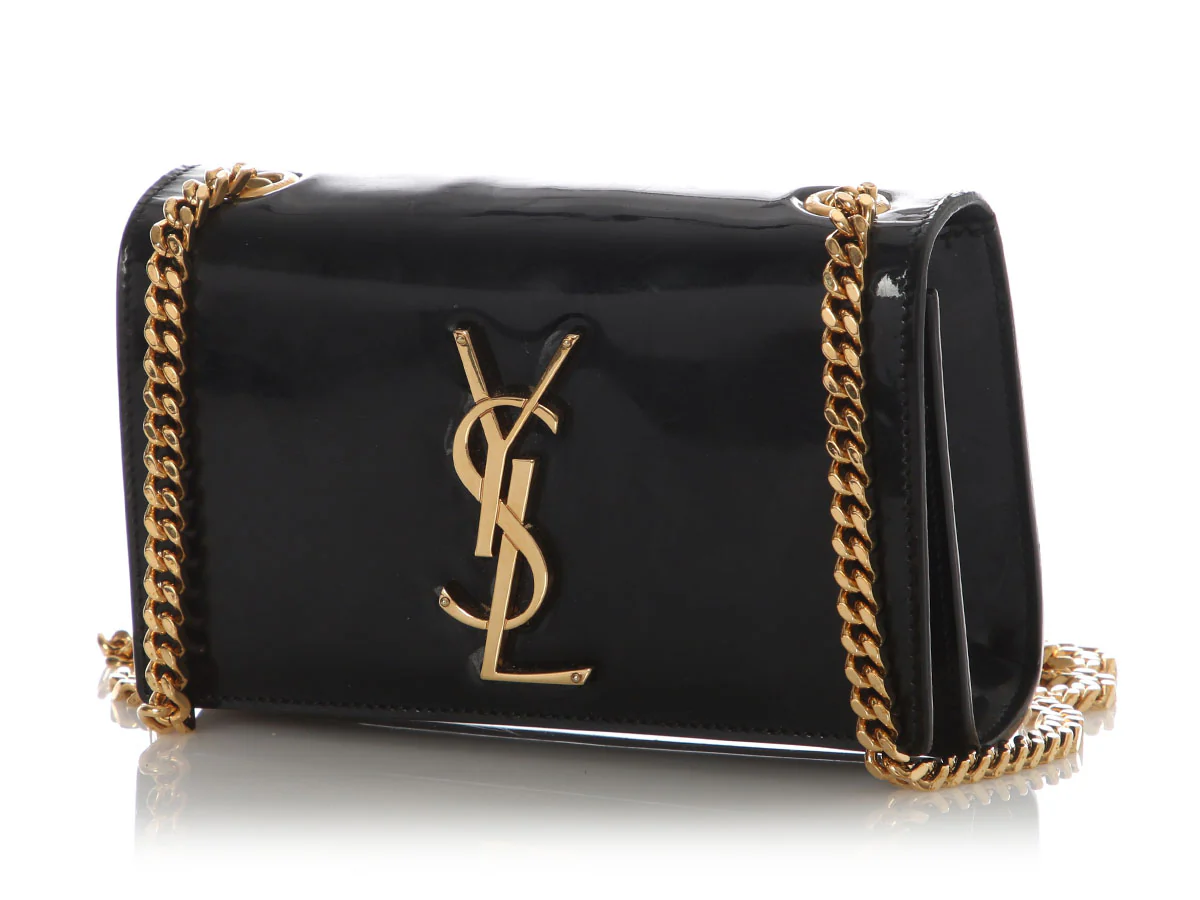 Saint Laurent Small Black Patent Leather Kate - Image 2