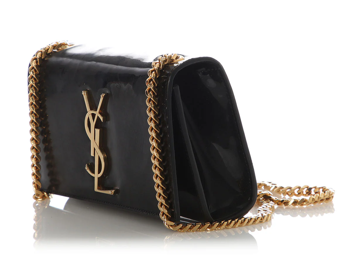 Saint Laurent Small Black Patent Leather Kate - Image 3