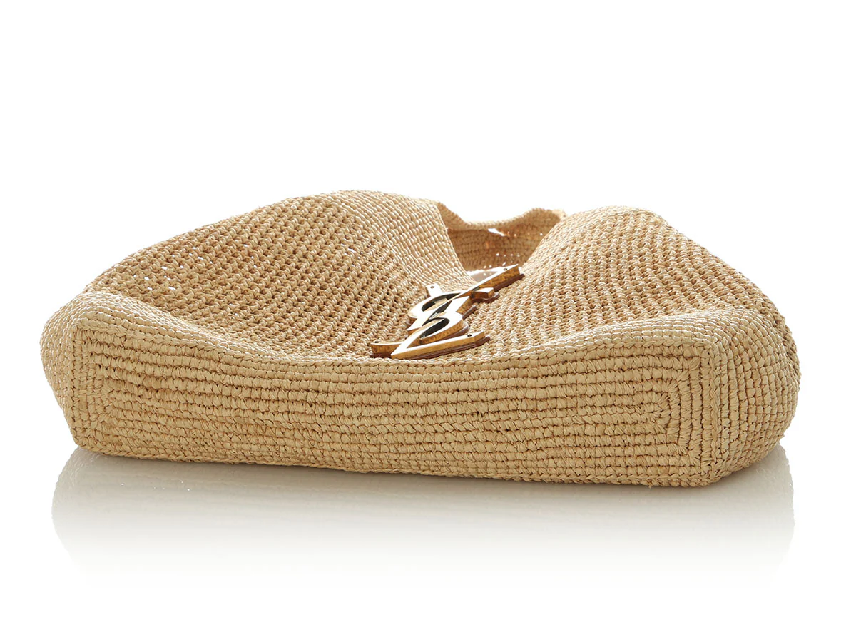 Saint Laurent Natural Raffia Icare Shopping Tote - Image 7