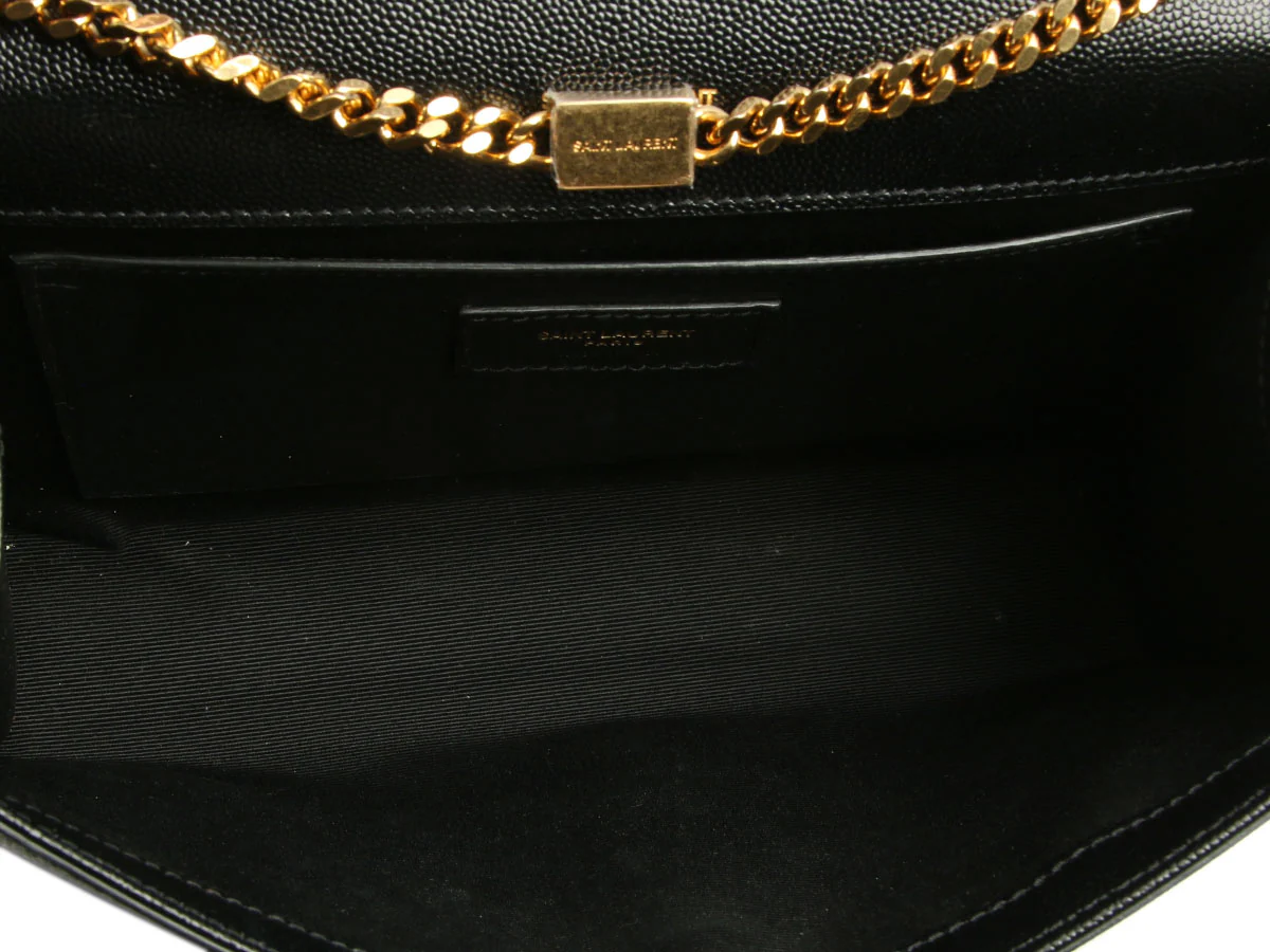 Saint Laurent Medium Black Grain de Poudre Kate - Image 8
