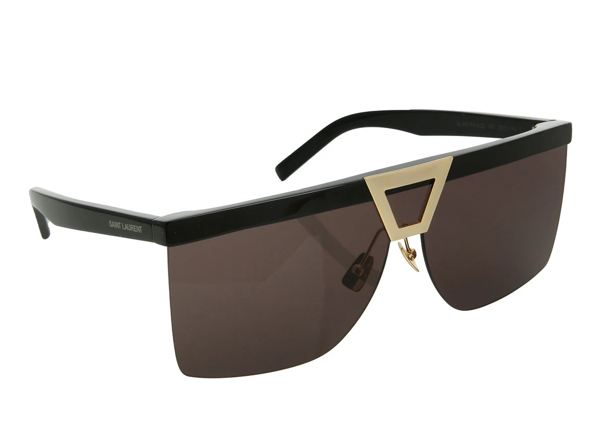Saint Laurent Black Palace Shield Sunglasses - Image 3