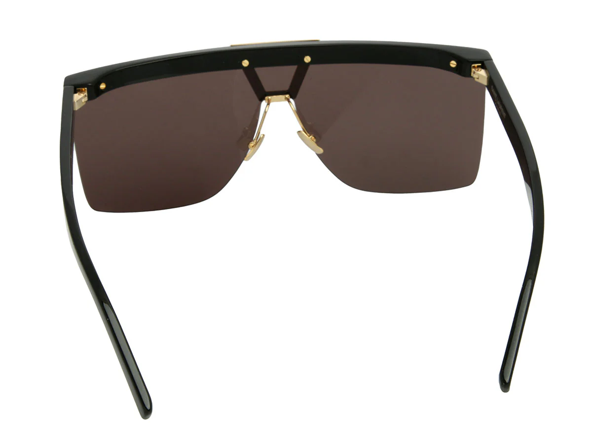 Saint Laurent Black Palace Shield Sunglasses - Image 4