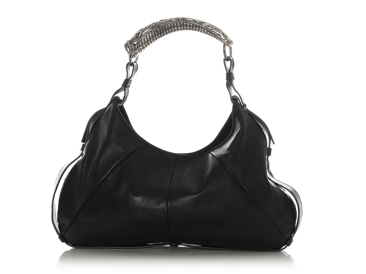 YSL Black Lambskin Mombasa - Image 3
