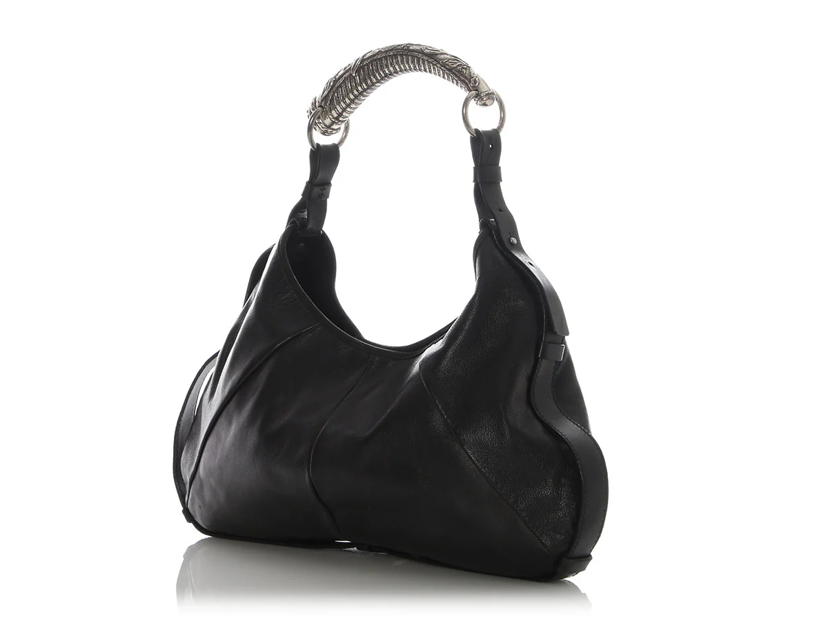 YSL Black Lambskin Mombasa - Image 4